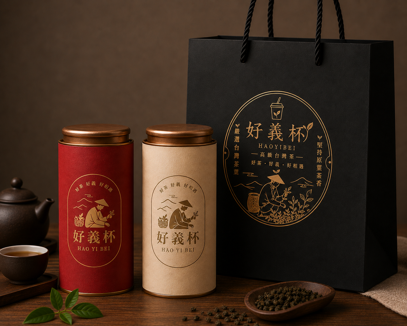 100包原葉茶包禮罐